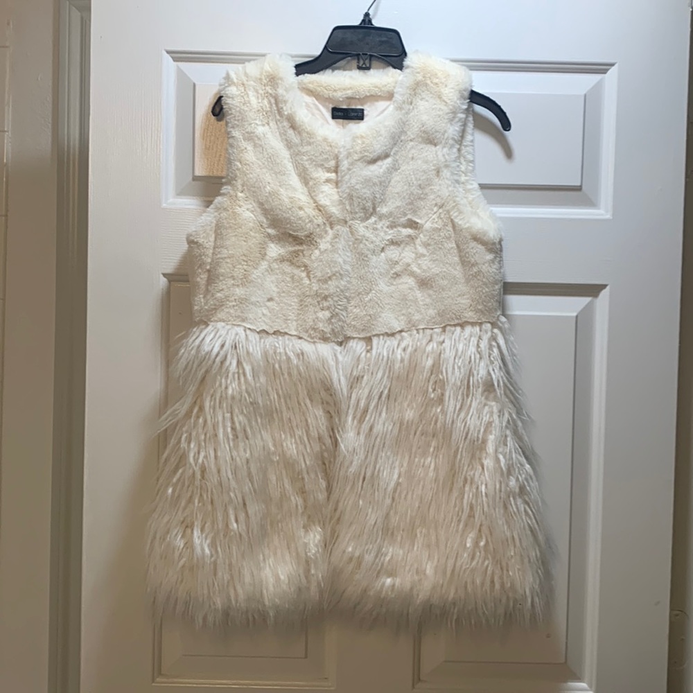 Faux fur party vest gala wedding